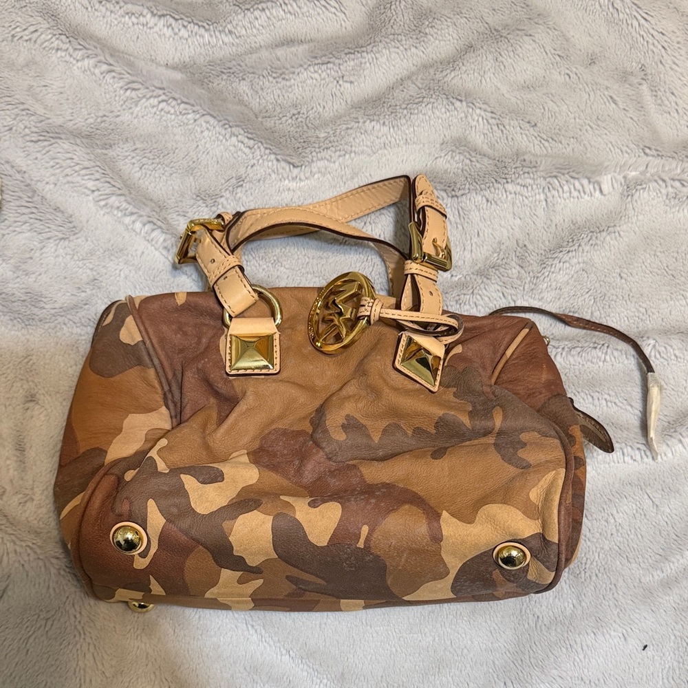 Michael Kors Camouflage Tan Shoulder Bag